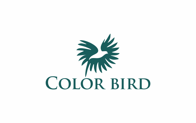 Download Шаблон логотипа "Color Bird Logo Template" / Color Bird Logo Template - Шаблон логотипа на тему графика bird,nature,colorful,animal,blue,cute,background,yellow,color,wing,red,natural,tree,illustration,design,plumage,black,vector,beauty,birds