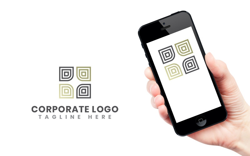 Corporate minimalistische logo sjabloon