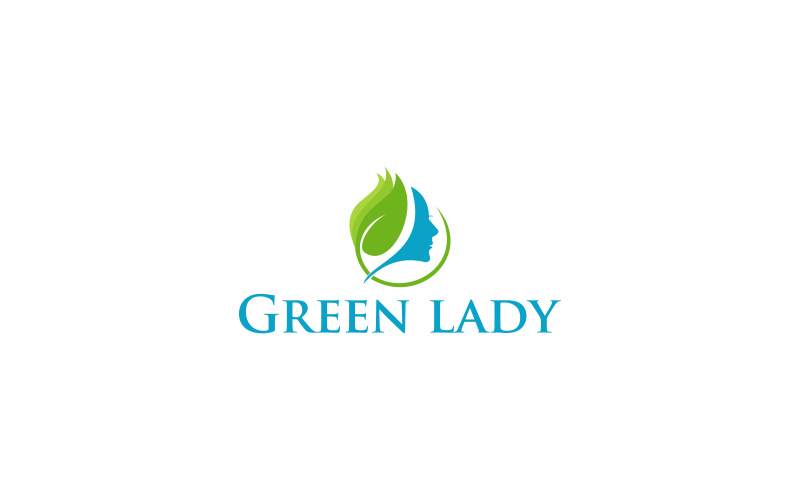 Download Шаблон логотипа "Green Lady Logo Template" / Green Lady Logo Template - Шаблон логотипа на тему графика green,background,beautiful,lady,woman,beauty,nature,fashion,female,model,natural,closeup,hair,color,organic,design,tree,cute,healthy,caucasian