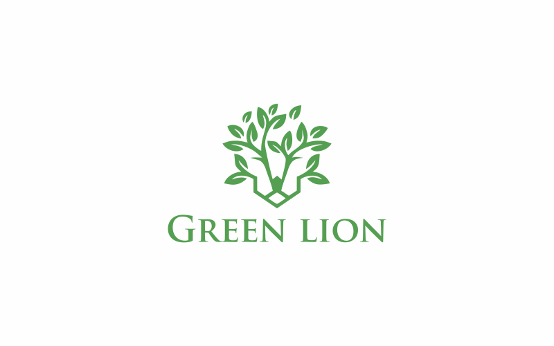 Download Шаблон логотипа "Green Lion Logo Template" / Green Lion Logo Template - Шаблон логотипа на тему графика green,animal,nature,lion,wildlife,wild,background,art,illustration,graphic,king,african,design,beautiful,outdoor,leo,symbol,natural,logo,vector