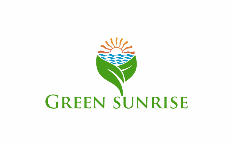 Download Шаблон логотипа "Green Sunrise Logo Template" / Green Sunrise Logo Template - Шаблон логотипа на тему графика green,nature,sunset,landscape,sun,sunrise,background,travel,tree,natural,design,color,scenery,sunshine,graphic,yellow,vector,sunny,land,fresh