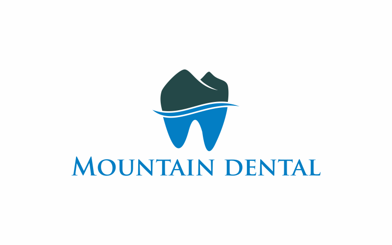 Download Шаблон логотипа "Mountain Dental Logo Template" / Mountain Dental Logo Template - Шаблон логотипа на тему графика mountain,blue,dental,dentistry,health,abstract,dentist,healthy,logo,concept,vector,icon,outdoor,illustration,sign,creative,doctor,medicine,medical,graphic