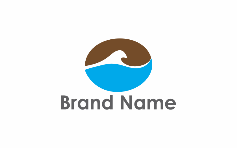 Szablon Logo kawy Wave