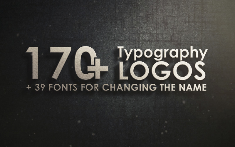 Download Шаблон логотипа "170+ Typography Logo Template" / 170+ Typography Logo Template - Шаблон логотипа на тему графика logo,logos,template,design,templates,fonts,business,creative,interactive,typography