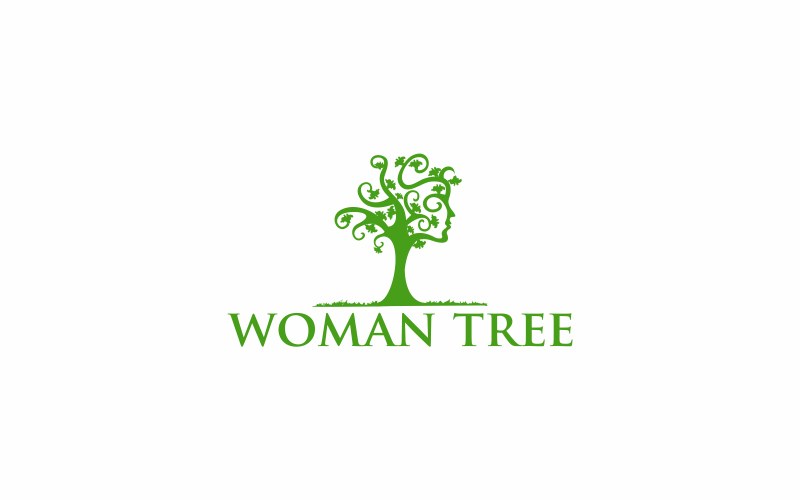 Download Шаблон логотипа "Woman Tree Logo Template" / Woman Tree Logo Template - Шаблон логотипа на тему графика tree,woman,nature,beauty,health,green,abstract,logo,vector,icon,art,design,isolated,garden,natural,female,graphic,organic,roots,lady