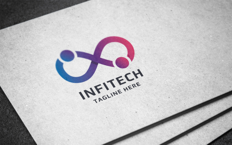 Download Шаблон логотипа "Infinity Technology Logo Template" / Infinity Technology Logo Template - Шаблон логотипа на тему графика brand,branding,colorful,company,computer,corporate,data,digital,elegant,endless,forever,full color,infinite,infinite logo,infinity,infinity logo,internet,it,loop,media