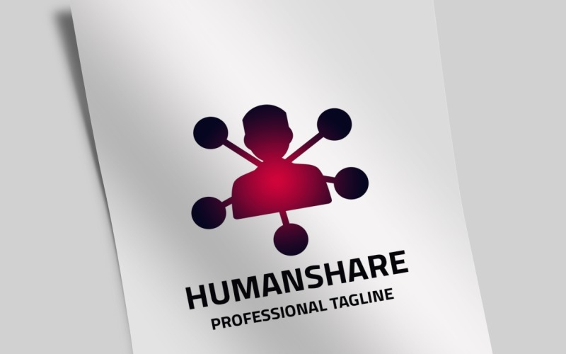 Людська частка логотип шаблон