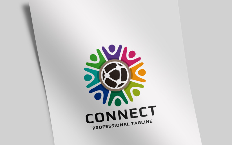 Modelo de logotipo do Connect