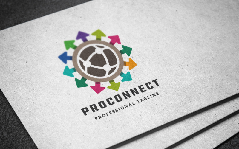Download Шаблон логотипа "Pro Connect Logo Template" / Pro Connect Logo Template - Шаблон логотипа на тему графика agency,board,business,committee,community,connect,connection,data,firm,global,group,human,information,international,link,modern,network,panel,professional,share