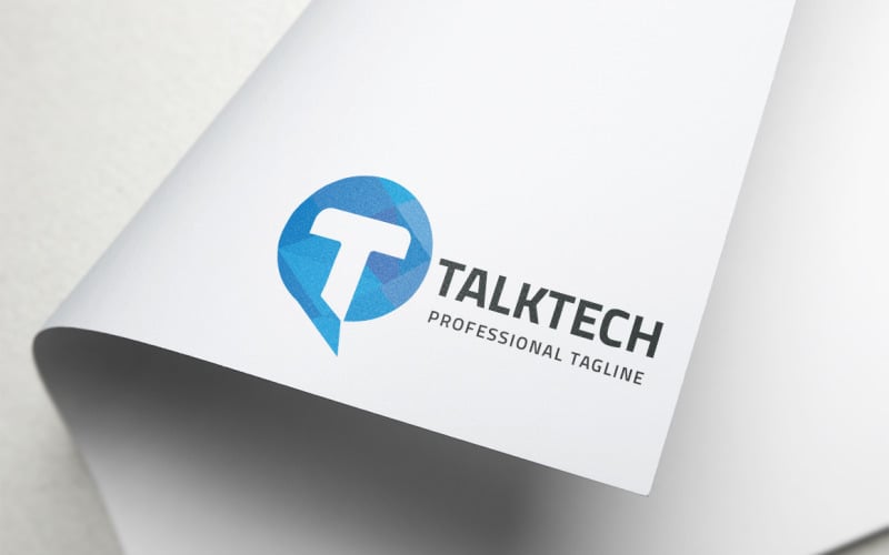 Talk Tech Letter T Logo sjabloon