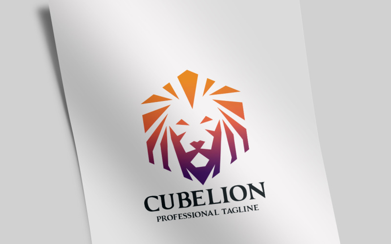 Download Шаблон логотипа "Cube Lion Logo Template" / Cube Lion Logo Template - Шаблон логотипа на тему графика agency,animals,bold,classic,clothes,company,creative,crest,elegant,emblem,fashion,hotel,insurance,jewellery,king,law,leadership,lion,luxurious,luxury