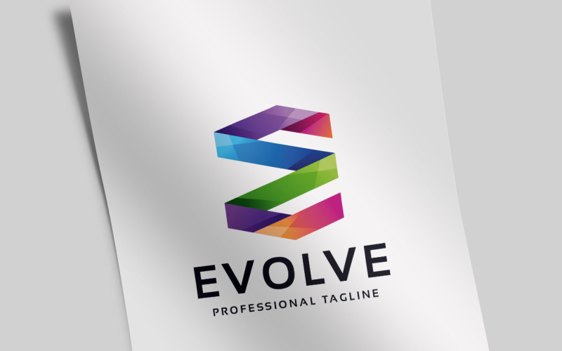 Evolve - Buchstabe E Logo Vorlage