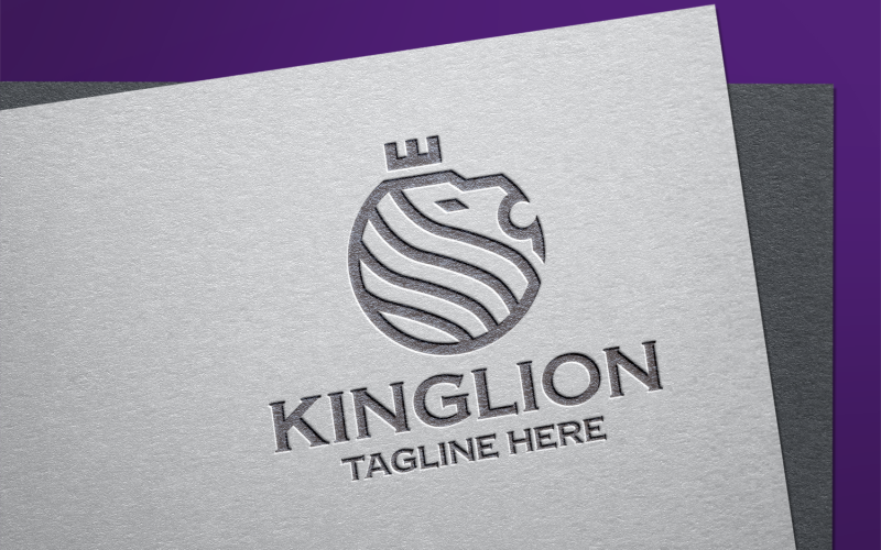 Download Шаблон логотипа "King Lion Logo Template" / King Lion Logo Template - Шаблон логотипа на тему графика accountant,architect,brand,branding,corporate,crown,dominance,feline,financial,hunter,identity,investment,king,lawyer firm,leadership,lion,majesty,marketing,master,monarch