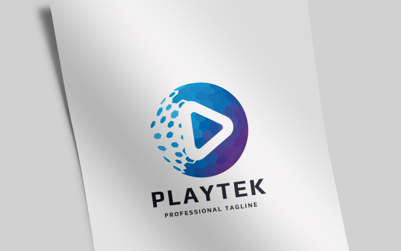 Modèle de logo de technologie de jeu