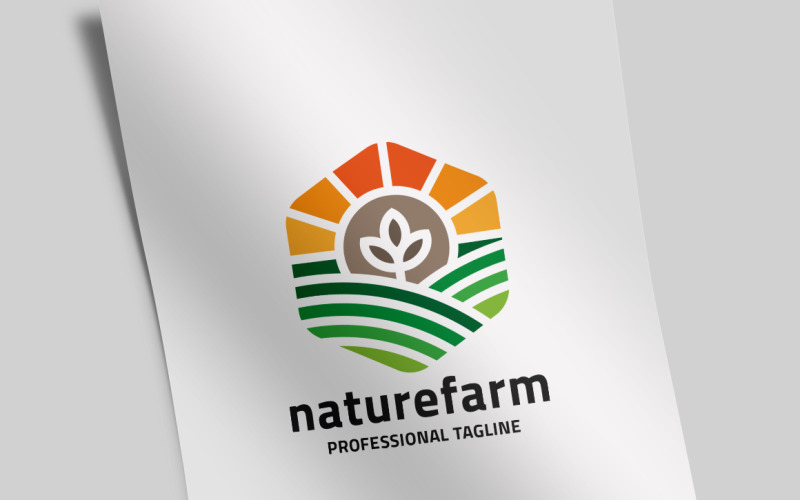 Download Шаблон логотипа "Nature Farm Logo Template" / Nature Farm Logo Template - Шаблон логотипа на тему графика animals,barn,brand,branding,crest,environement,excellence,farm,farmer,farming,field,good,great,leaf,leave,natural,nature,organic,print ready,product