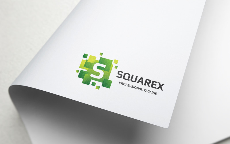 Squarex Letter S Logo Vorlage