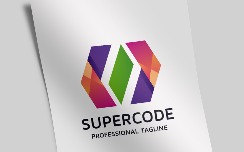 Super Code Logo sjabloon