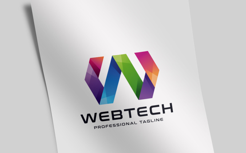 网页设计技术-字母W标志模板