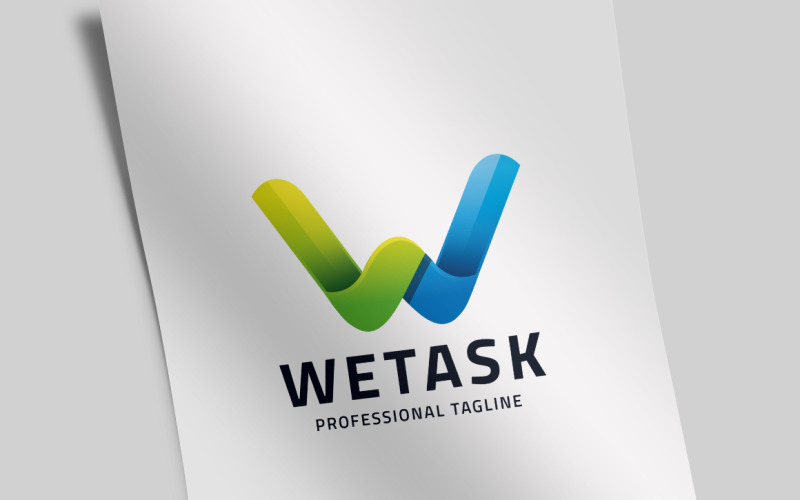 Download Шаблон логотипа "We Task - Letter W Logo Template" / We Task - Letter W Logo Template - Шаблон логотипа на тему графика alphabet,app,branding,business,check,corporate,creative,design,digital,employer,initial,internet,letter,list,logo,media,mobile,modern,note,office