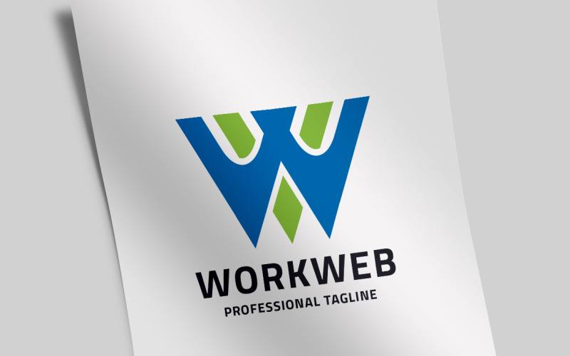 Download Шаблон логотипа "Work Web (Letter W) Logo Template" / Work Web (Letter W) Logo Template - Шаблон логотипа на тему графика advertising,app,architecture,communication,communications,construction,delivery,fitness,global,health,internet,legal,letter,letters,manufacturing,marketing,media,music,photography,real estate
