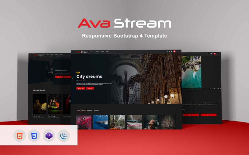 Netflix Style site Templates
