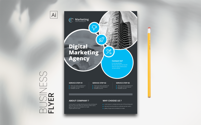 Download Фирменный стиль "Circle Flyer With Black Background - Corporate Identity Template" / Circle Flyer With Black Background - Corporate Identity Template - Фирменный стиль на тему графика template,flyer,business,modern,poster,corporate,design,a4,creative,simple,company,print,style,concept,element,sales,icon,idea,elegant,stylish