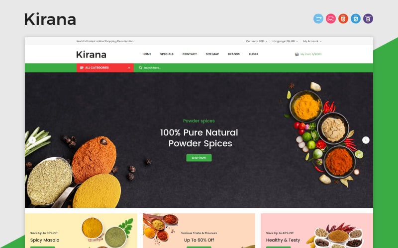 Kirana OpenCart Template