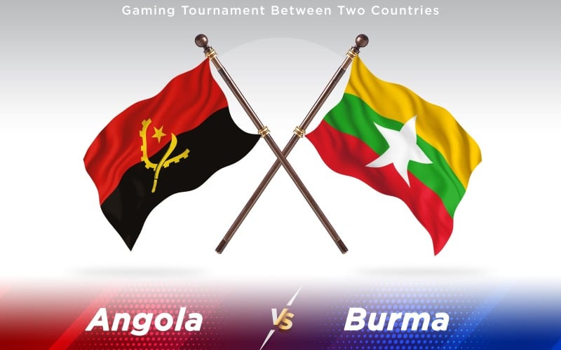 Download Иллюстрация "Angola versus Burma Two Countries Flags - Illustration" / Angola versus Burma Two Countries Flags - Illustration - Иллюстрация на тему графика national,patriotic,europe,asia,republic,map,flag,country,cartography,geography,nation,illustration,graphic,vector,state,world,isolated,symbol,border,icon