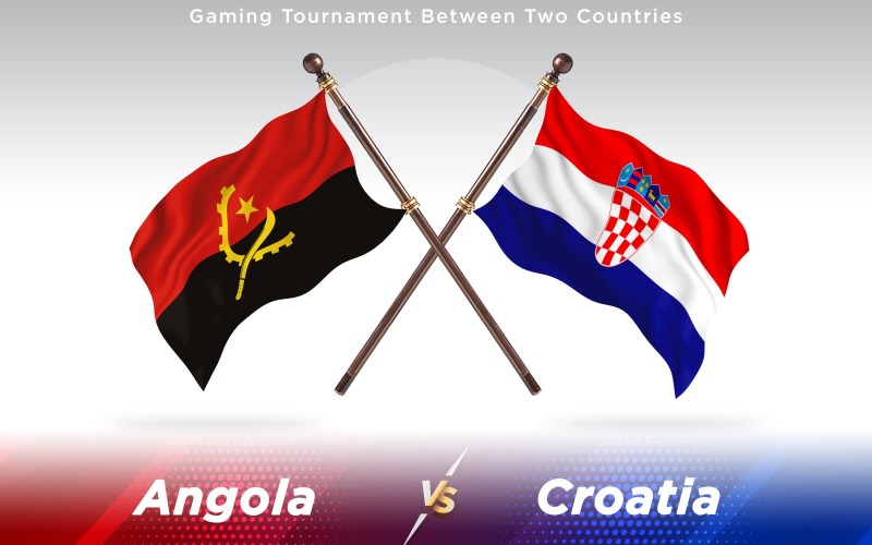 Download Иллюстрация "Angola versus Croatia Two Countries Flags - Illustration" / Angola versus Croatia Two Countries Flags - Illustration - Иллюстрация на тему графика national,patriotic,europe,asia,republic,map,flag,country,cartography,geography,nation,illustration,graphic,vector,state,world,isolated,symbol,border,icon