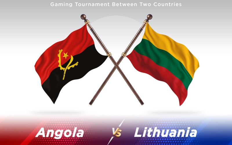 Download Иллюстрация "Angola versus Lithuania Two Countries Flags - Illustration" / Angola versus Lithuania Two Countries Flags - Illustration - Иллюстрация на тему графика national,patriotic,europe,asia,republic,map,flag,country,cartography,geography,nation,illustration,graphic,vector,state,world,isolated,symbol,border,icon