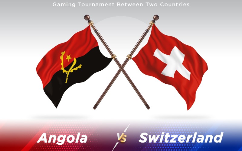 Download Иллюстрация "Angola versus Switzerland Two Countries Flags - Illustration" / Angola versus Switzerland Two Countries Flags - Illustration - Иллюстрация на тему графика national,patriotic,europe,asia,republic,map,flag,country,cartography,geography,nation,illustration,graphic,vector,state,world,isolated,symbol,border,icon
