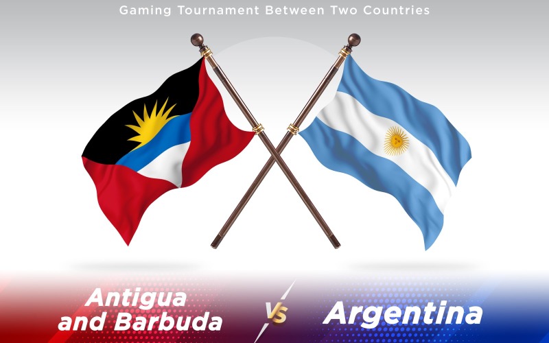 Download Иллюстрация "Antigua versus Argentina Two Countries Flags - Illustration" / Antigua versus Argentina Two Countries Flags - Illustration - Иллюстрация на тему графика national,patriotic,europe,asia,republic,map,flag,country,cartography,geography,nation,illustration,graphic,vector,state,world,isolated,symbol,border,icon