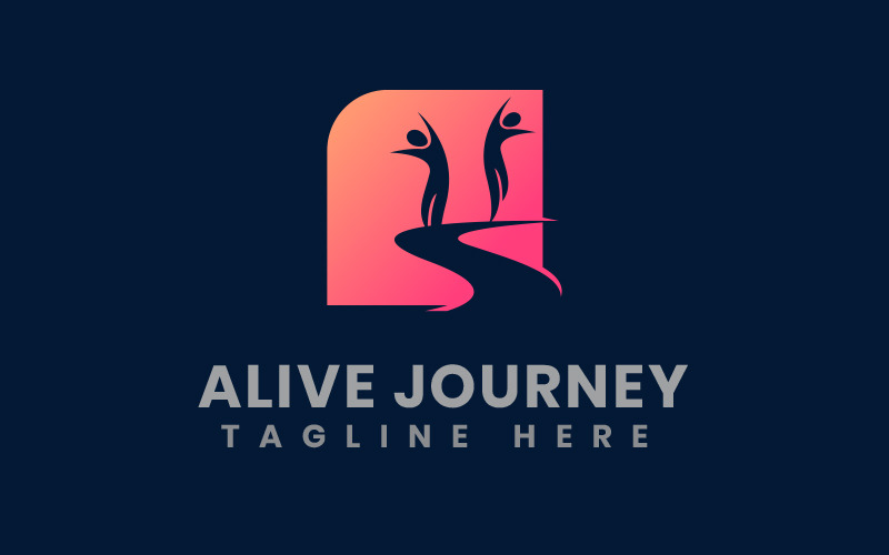 Download Шаблон логотипа "Alive Journey Unique Logo Template" / Alive Journey Unique Logo Template - Шаблон логотипа на тему графика logo design,logo template,logo,vector,corporate logo,brand,business,abstract,financial,accounting,architecture,law,bank,consulting,education,human resource,industrial,insurance,logistics,real