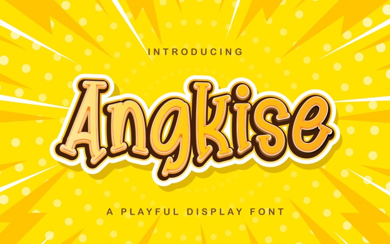 Angkise - Грайливий дисплейний шрифт