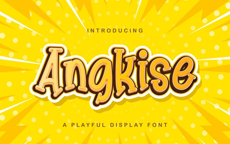Angkise - Speels display-lettertype