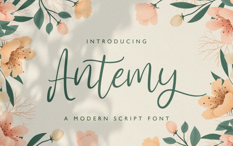 Antemy - Carattere corsivo moderno