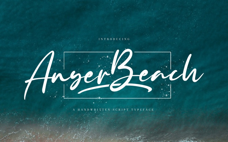 Anyer Beach - рукописний шрифт
