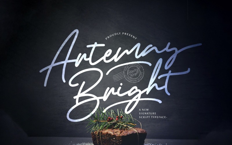 Artemay Bright - fonte cursiva exclusiva