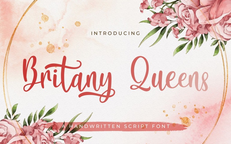 Britany Queens - Handskrivet teckensnitt