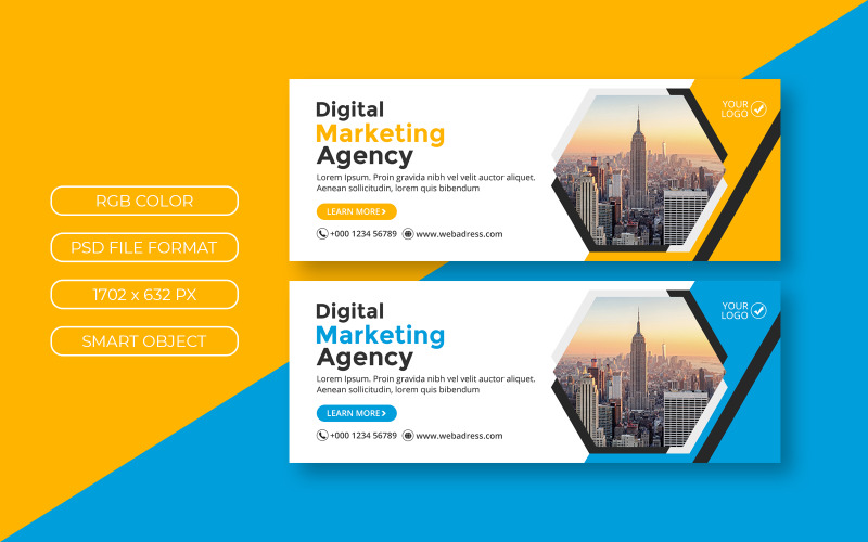 Business Facebook Cover Banner Thema Social Media Vorlage