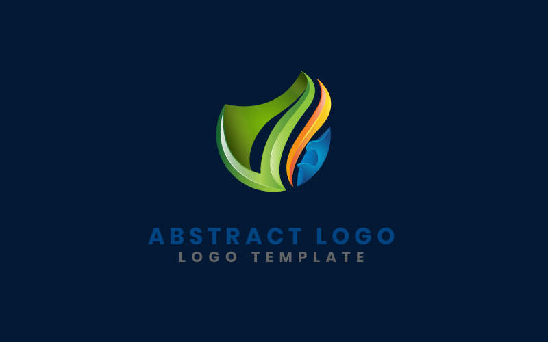 Conception abstraite moderne pour modèle de logo GRATUIT