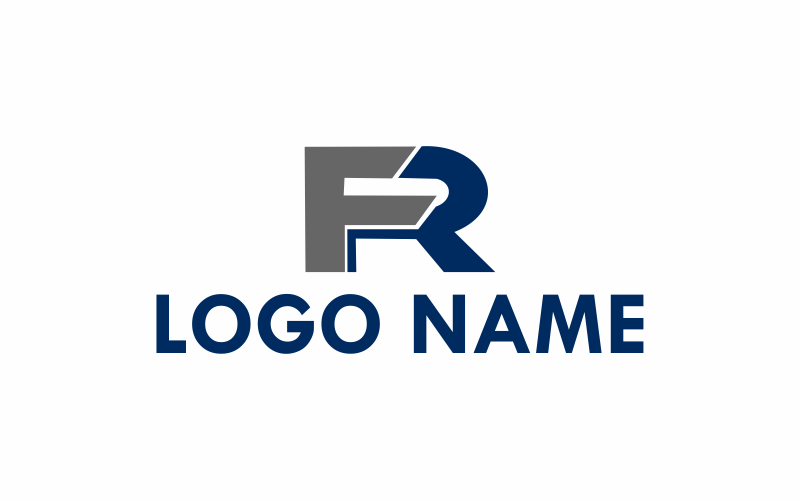 Download Шаблон логотипа "Initials FR Logo Template" / Initials FR Logo Template - Шаблон логотипа на тему графика company,business,symbol,abstract,logotype,vector,design,template,font,concept,logo,letter,initial,corporate,emblem,simple,branding,technology,professional,fr letter