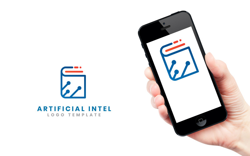 Logotypmall för konstgjord intelligens