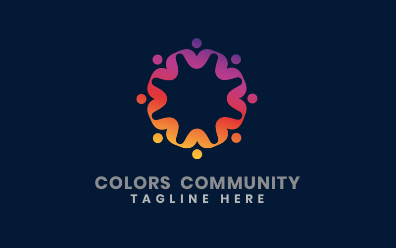 Modello di logo della squadra di colori