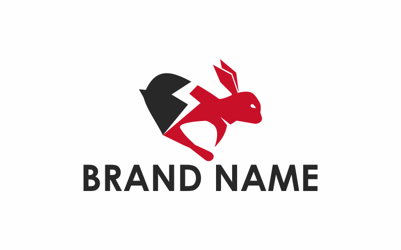 Download Шаблон логотипа "Rabbit Power Logo Template" / Rabbit Power Logo Template - Шаблон логотипа на тему графика rabbit,vector,power,animal,design,symbol,graphic,illustration,icon,cartoon,bunny,pet,logo,cute,character,strong,face,sport,flat