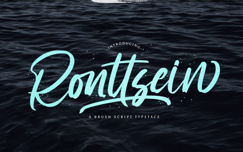 Ronttsein - Carattere corsivo pennello