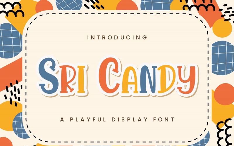 Sri Candy - Police d'affichage ludique