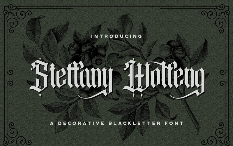 Steffany Wolfeng - Carattere Blackletter
