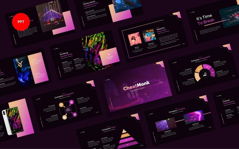 CheatMonk Creative Business PowerPoint шаблон