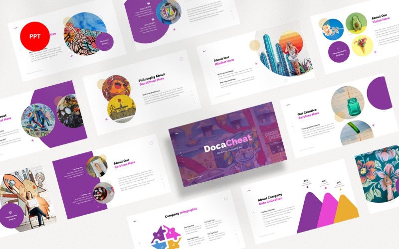 DocaCheat Creative Business PowerPoint-sjabloon